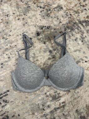 ⚠️ Closet Clean Out PINK Victoria's Secret Heather Gray Seamless T-Shirt Bra
